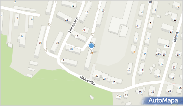 Wejherowo, Harcerska, 18, mapa Wejherowo