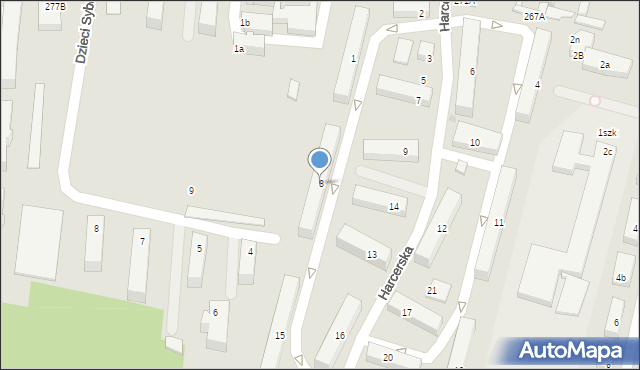 Wejherowo, Harcerska, 8, mapa Wejherowo