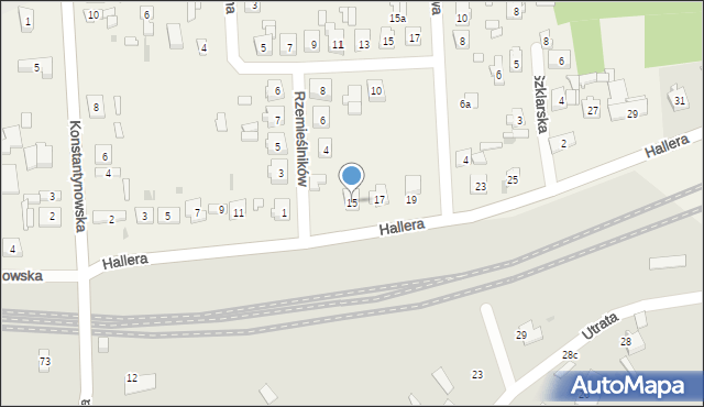 Wiewiórczyn, Hallera Józefa, gen., 15, mapa Wiewiórczyn