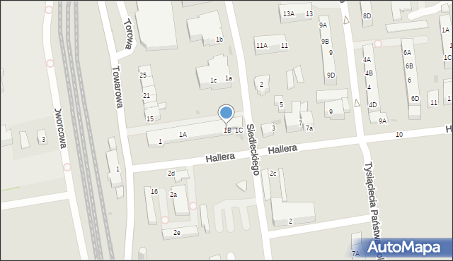 Władysławowo, Hallera Józefa, gen., 1B, mapa Władysławowo