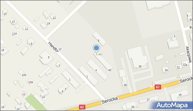 Wyszków, Handlowa, 6, mapa Wyszków