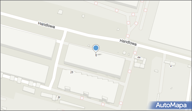 Zabrze, Handlowa, 6, mapa Zabrza