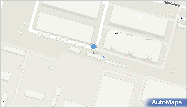 Zabrze, Handlowa, 6g, mapa Zabrza