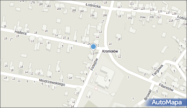 Zawiercie, Hallera Józefa, gen., 1, mapa Zawiercie