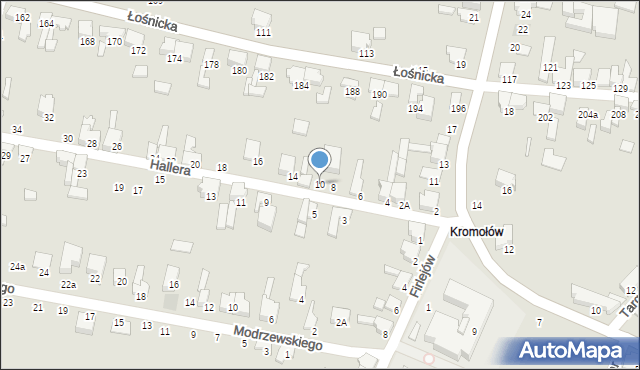 Zawiercie, Hallera Józefa, gen., 10, mapa Zawiercie