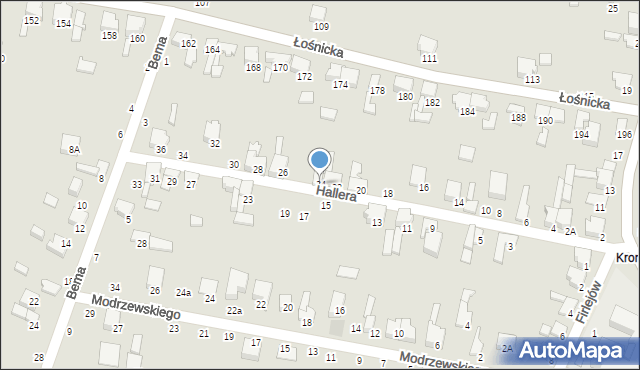 Zawiercie, Hallera Józefa, gen., 24, mapa Zawiercie