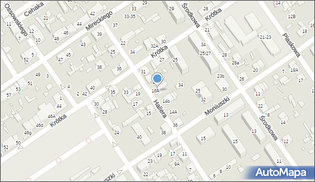 Żyrardów, Hallera Józefa, gen., 18, mapa Żyrardów