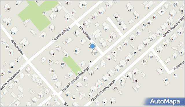 Żyrardów, Harcerska, 6, mapa Żyrardów