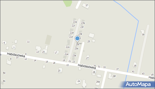 Żywiec, Habdasówka, 23c, mapa Żywiec