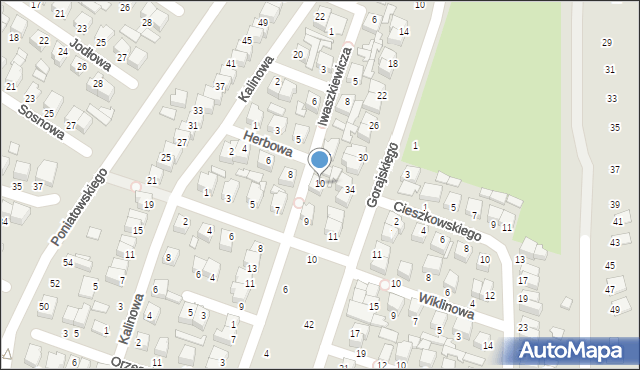 Biłgoraj, Herbowa, 10, mapa Biłgoraj