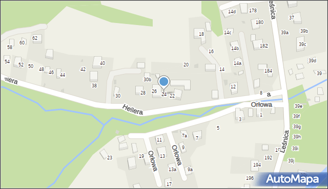 Brenna, Hellera Rudolfa, 24, mapa Brenna