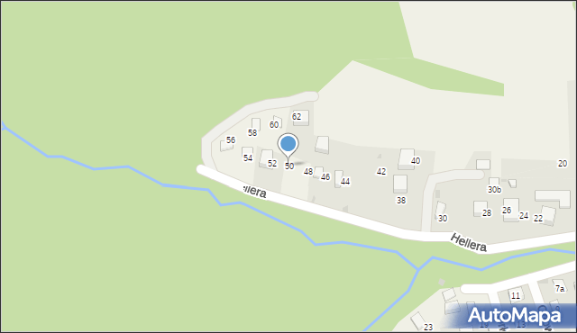Brenna, Hellera Rudolfa, 50, mapa Brenna