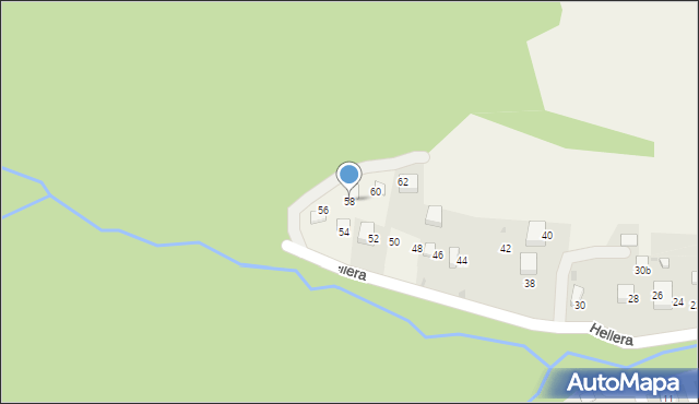 Brenna, Hellera Rudolfa, 58, mapa Brenna