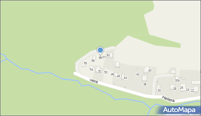 Brenna, Hellera Rudolfa, 60, mapa Brenna
