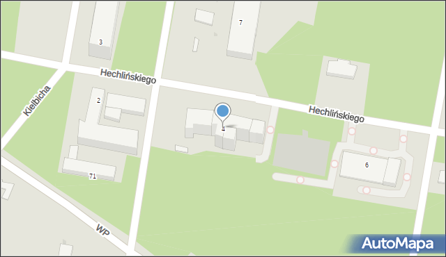 Bydgoszcz, Hechlińskiego Jakuba, 4, mapa Bydgoszczy