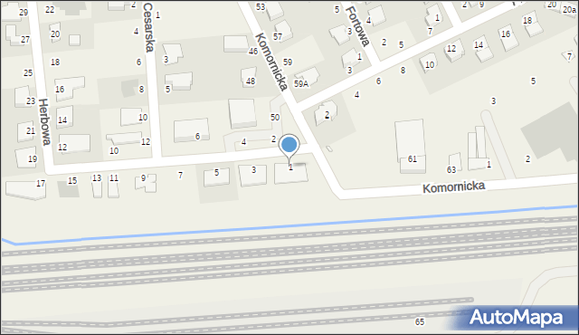 Dąbrówka, Herbowa, 1, mapa Dąbrówka