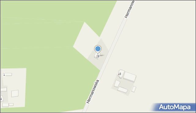 Dąbrówka, Hermanowska, 19, mapa Dąbrówka