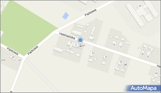 Dakowy Mokre, Hetmańska, 4a, mapa Dakowy Mokre