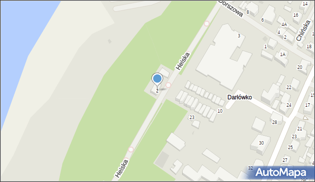 Darłowo, Helska, 2, mapa Darłowo