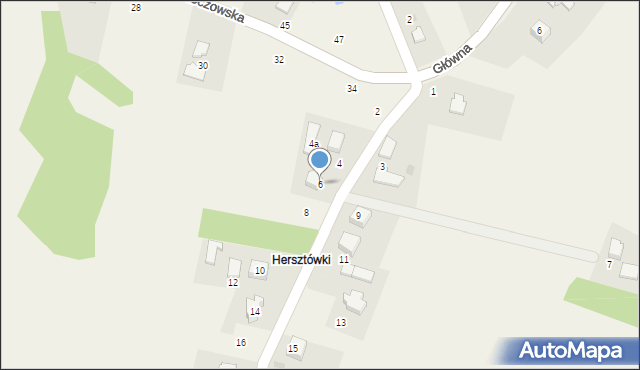 Dębowiec, Herstówki, 6, mapa Dębowiec