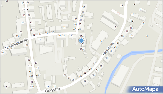 Elbląg, Hetmańska, 47f, mapa Elbląga