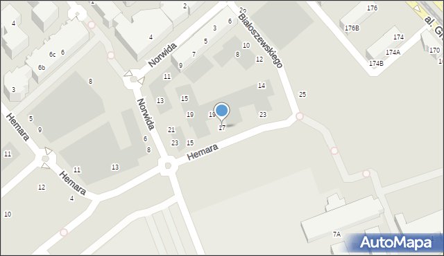 Gdańsk, Hemara Mariana, 17, mapa Gdańska