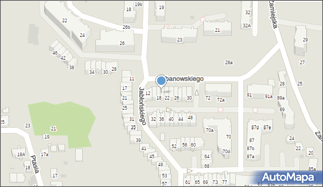 Gdańsk, Hebanowskiego Stanisława, 20, mapa Gdańska