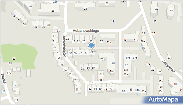 Gdańsk, Hebanowskiego Stanisława, 48, mapa Gdańska