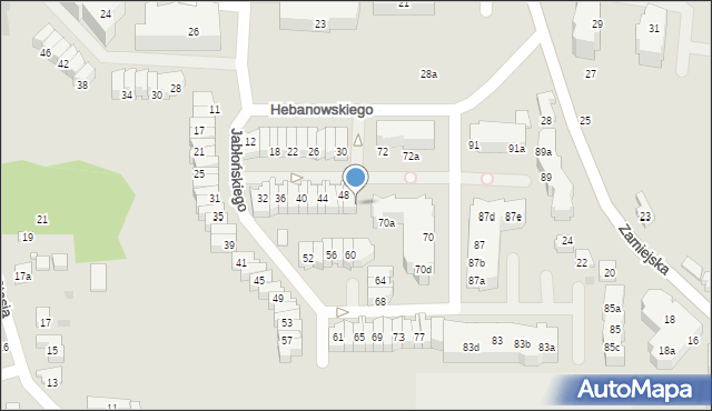 Gdańsk, Hebanowskiego Stanisława, 50, mapa Gdańska