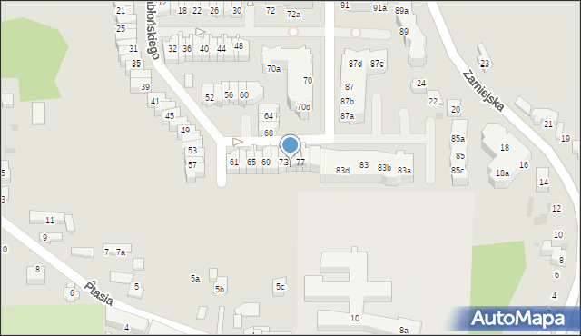 Gdańsk, Hebanowskiego Stanisława, 75, mapa Gdańska