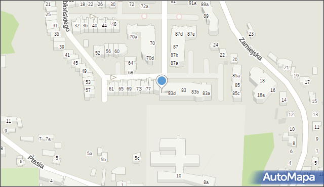 Gdańsk, Hebanowskiego Stanisława, 83e, mapa Gdańska