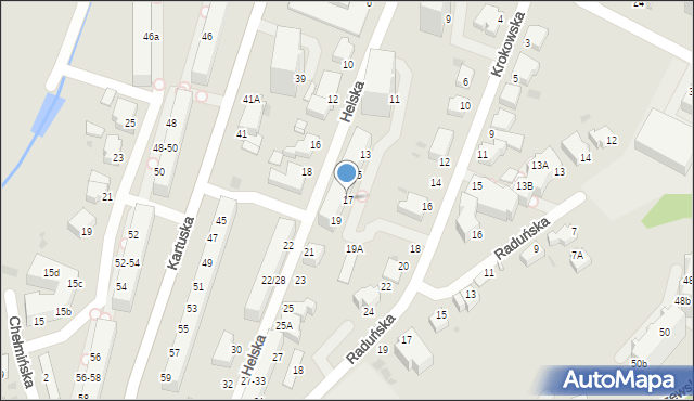 Gdynia, Helska, 17, mapa Gdyni