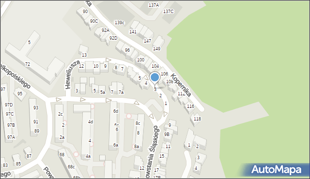 Gdynia, Heweliusza Jana, 3, mapa Gdyni