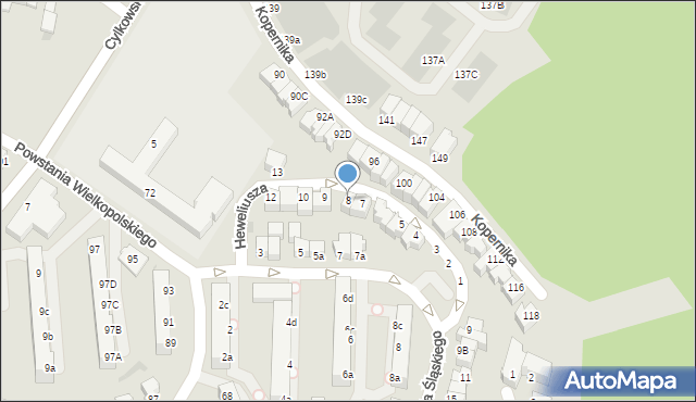 Gdynia, Heweliusza Jana, 8, mapa Gdyni