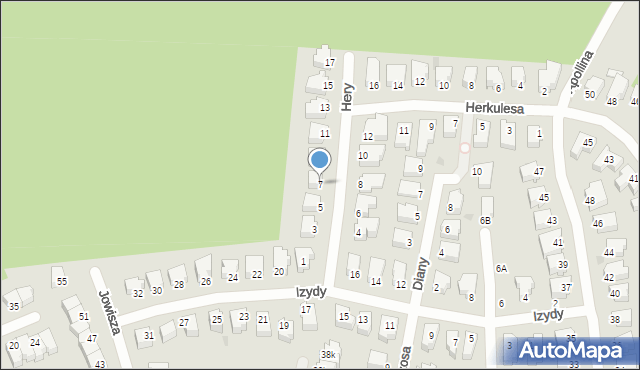 Gdynia, Hery, 7, mapa Gdyni