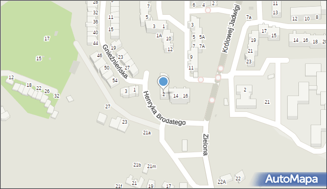 Głogów, Henryka Brodatego, 2, mapa Głogów