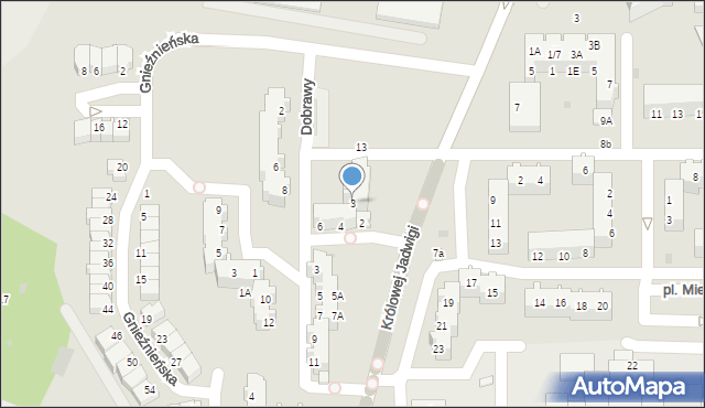 Głogów, Henryka Pobożnego, 3, mapa Głogów