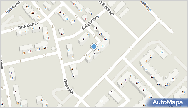 Głogów, Herbowa, 6, mapa Głogów