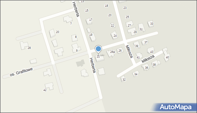 Gniezno, Herberta Zbigniewa, 21, mapa Gniezna