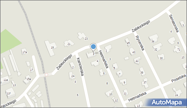 Gniezno, Hetmańska, 2, mapa Gniezna