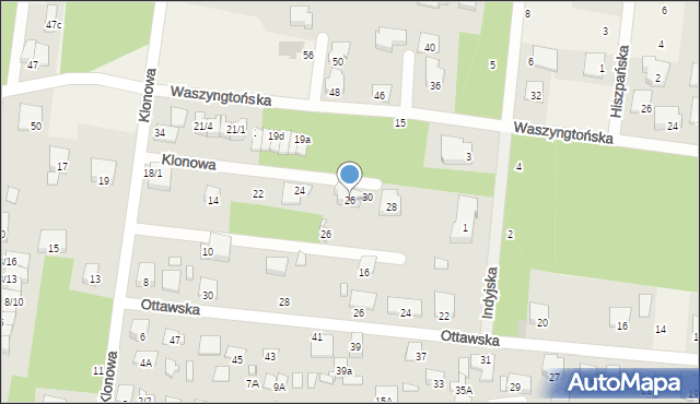 Grabówka, Helsińska, 26, mapa Grabówka