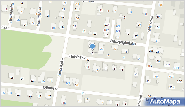 Grabówka, Helsińska, 8, mapa Grabówka