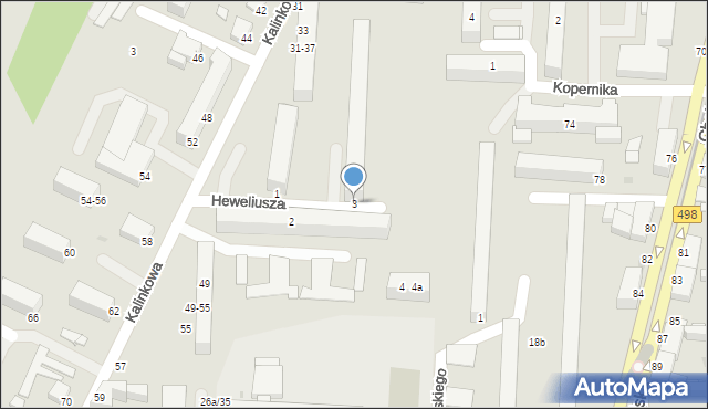 Grudziądz, Heweliusza Jana, 3, mapa Grudziądza