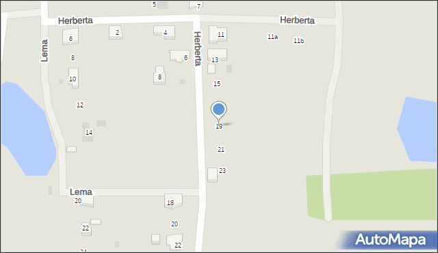 Gryfino, Herberta Zbigniewa, 19, mapa Gryfino