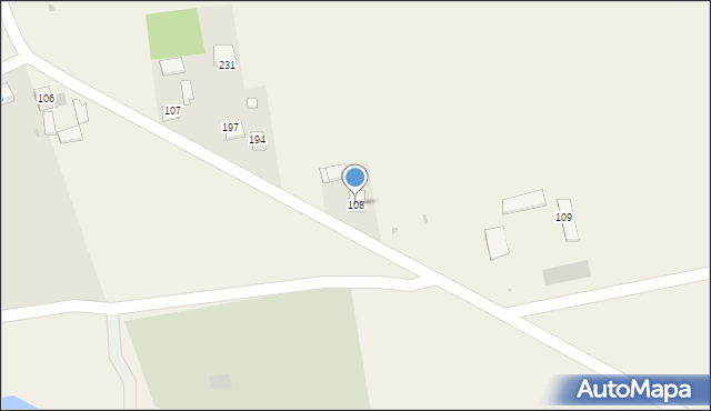 Hebdów, Hebdów, 108, mapa Hebdów