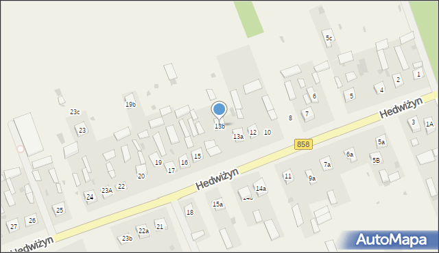 Hedwiżyn, Hedwiżyn, 13b, mapa Hedwiżyn