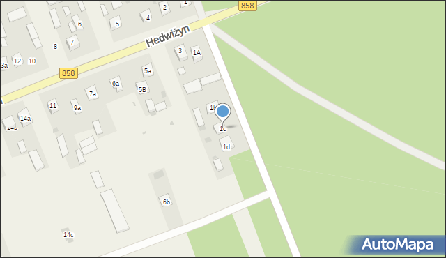 Hedwiżyn, Hedwiżyn, 1c, mapa Hedwiżyn