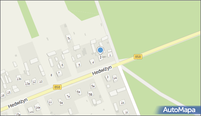 Hedwiżyn, Hedwiżyn, 2, mapa Hedwiżyn