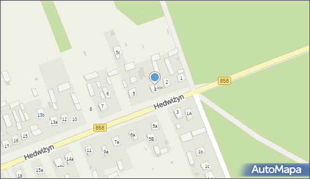 Hedwiżyn, Hedwiżyn, 4, mapa Hedwiżyn