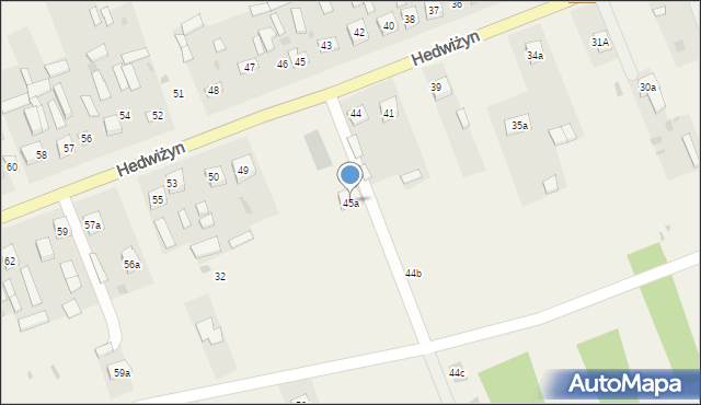 Hedwiżyn, Hedwiżyn, 45a, mapa Hedwiżyn